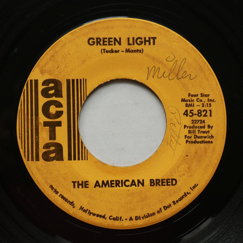 The American Breed - Green Light / Don't It Make You Cry 45 rpm Vinyl 7" Single
